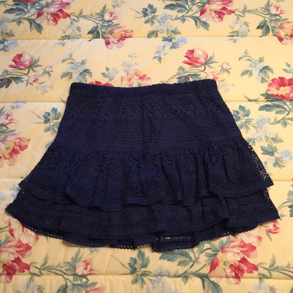 Justice navy lace skort - Size 14 - NWT